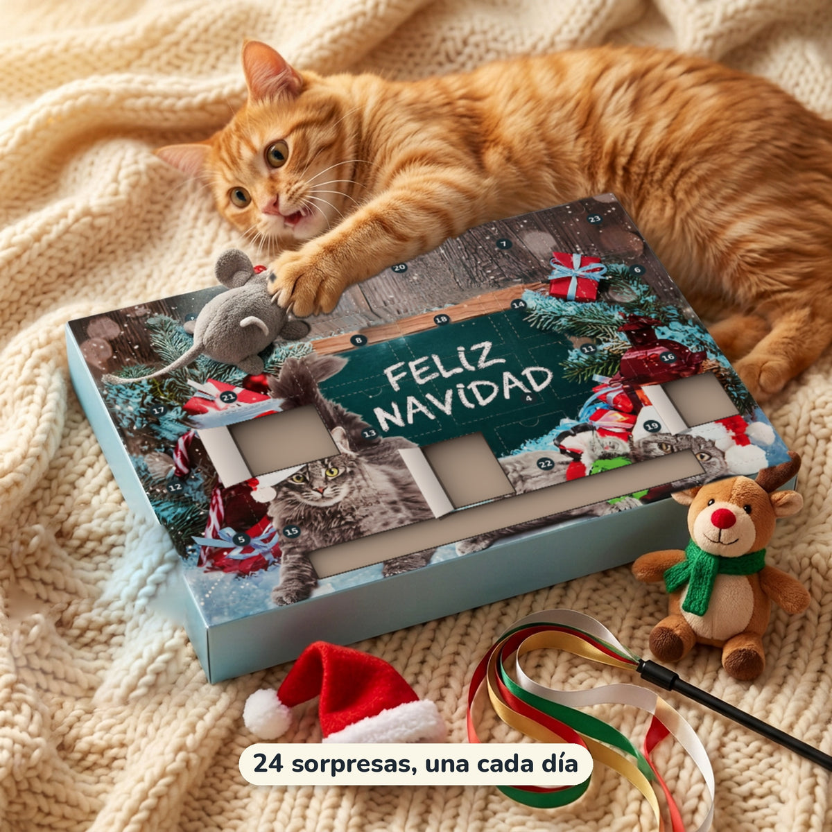 Calendario de Adviento para gatos